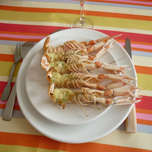 Langoustines sauce thermidor